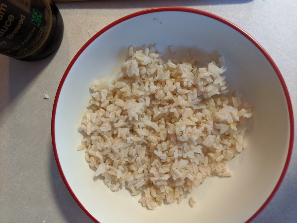 bowl of brown rice